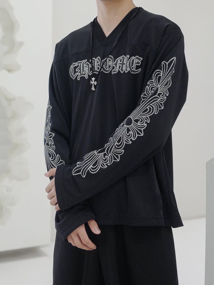 Chrome Hearts Black Long Sleeve Jersey